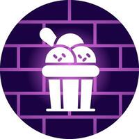 Ice Cream Creative Icon Design vector