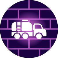 Tanker Truck Creative Icon Design vector