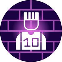 Prisoner Creative Icon Design vector