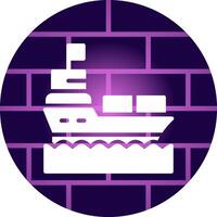 Ship Creative Icon Design vector