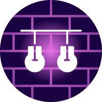 Ceiling Light Creative Icon Design vector