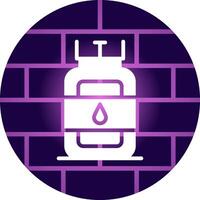 Gas Cylinder Creative Icon Design vector