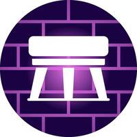 Stool Creative Icon Design vector