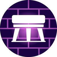 Stool Creative Icon Design vector