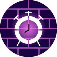 Alarm Clock Creative Icon Design vector