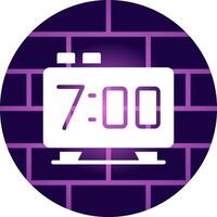 Alarm Clock Creative Icon Design vector