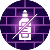 No Wine Creative Icon Design vector