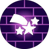 Shooting Star Creative Icon Design vector