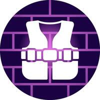 Life Jacket Creative Icon Design vector