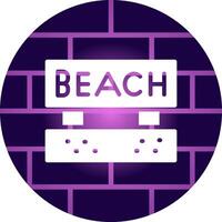 Beach Creative Icon Design vector
