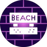 Beach Creative Icon Design vector