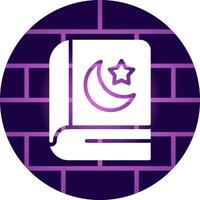 diseño de icono creativo de quran vector