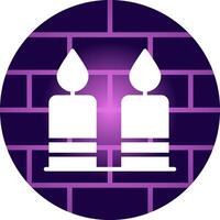 Candle Creative Icon Design vector