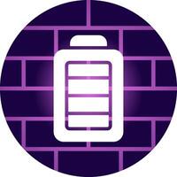 Full Battery Creative Icon Design vector