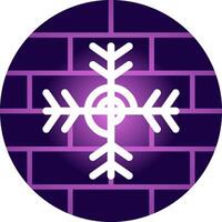 diseño de icono creativo de copo de nieve vector