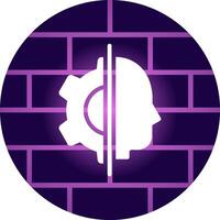 Artificial Intelligence Creative Icon Design vector