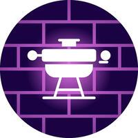 Grill Creative Icon Design vector