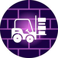 Forklift Creative Icon Design vector