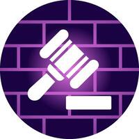 Gavel Creative Icon Design vector