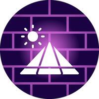 Pyramid Creative Icon Design vector