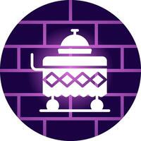 Food Cart Creative Icon Design vector