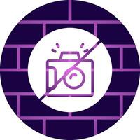 No Camera Creative Icon Design vector