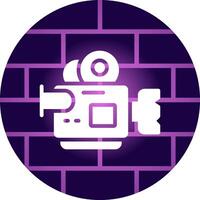 Video Camera Creative Icon Design vector