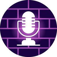 Microphone Creative Icon Design vector