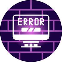 Error Creative Icon Design vector