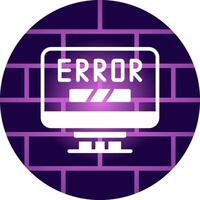 diseño de icono creativo de error vector