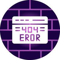 404 Error Creative Icon Design vector