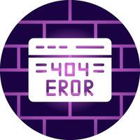 Diseño de icono creativo de error 404 vector