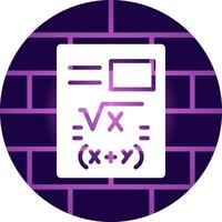 Maths Creative Icon Design vector