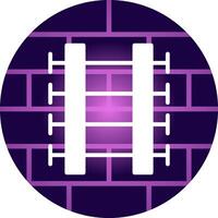 Train Tracks Creative Icon Design vector