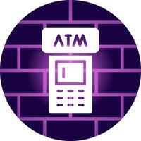 ATM Machine Creative Icon Design vector