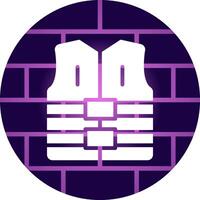 Life Jacket Creative Icon Design vector