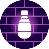 Milk Bottle Creative Icon Design vector