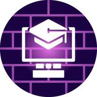 Online Courses Creative Icon Design vector