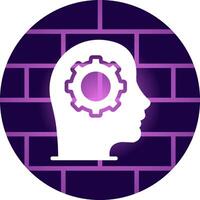 Machine Learning Creative Icon Design vector