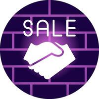 Sale Creative Icon Design vector