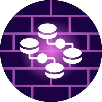 desestructurado datos creativo icono diseño vector