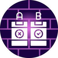 AB Testing Creative Icon Design vector