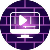 Video Play Creative Icon Design vector