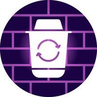 Recycle Bin Creative Icon Design vector