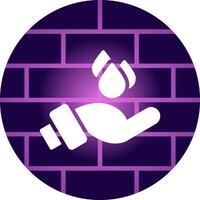 Hand Water Creative Icon Design vector