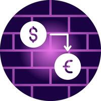 Currency Exchange Creative Icon Design vector