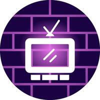 Television Creative Icon Design vector