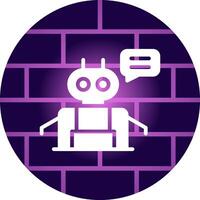 Chatbot Creative Icon Design vector
