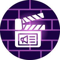 Cinema Ad Creative Icon Design vector