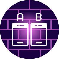 Ab Testing Creative Icon Design vector